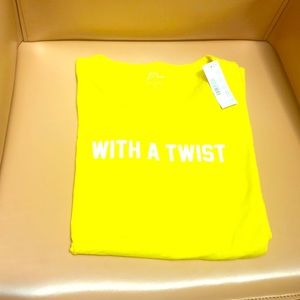 J. Crew brand new yellow T